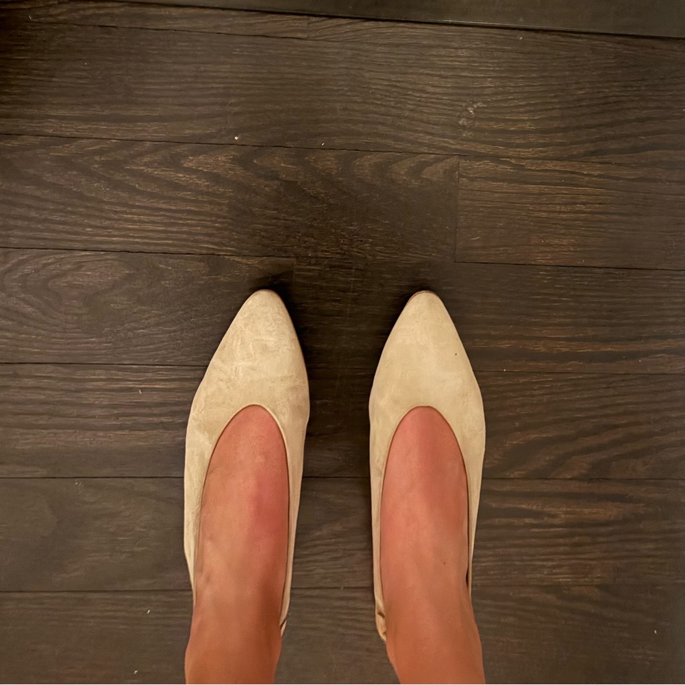 Everlane Suede Slingback Flats